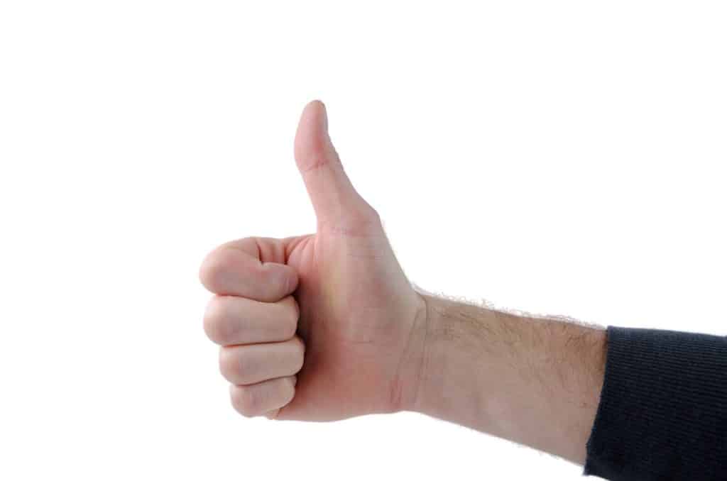 Thumbs up hand image